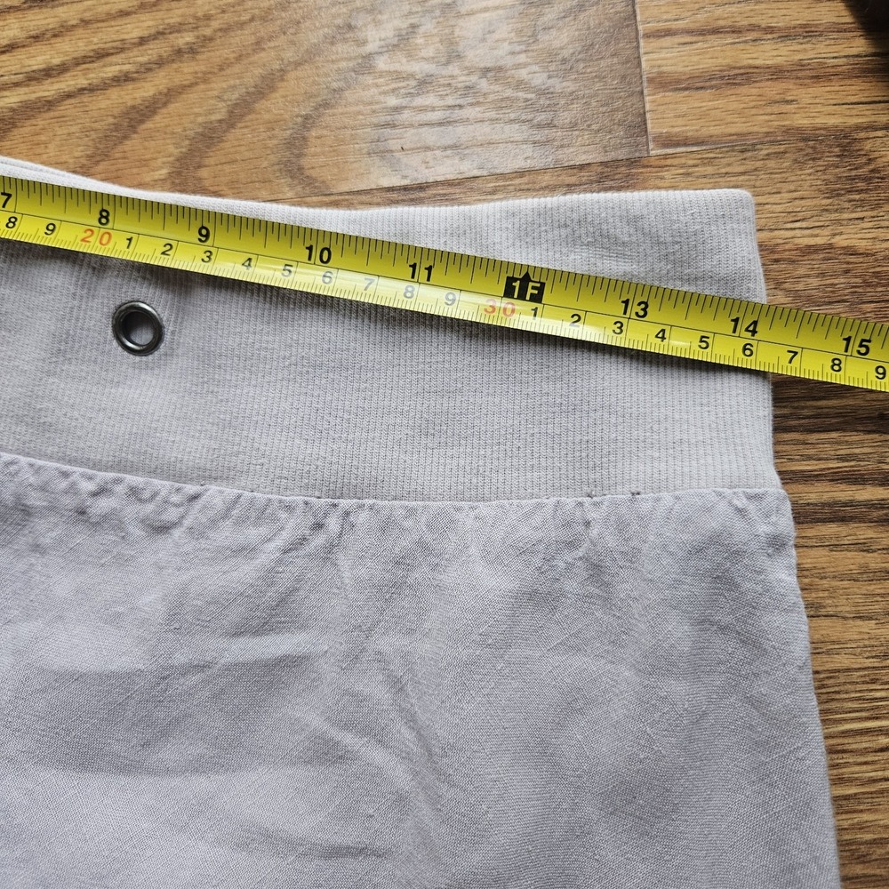 Eileen Fisher XS Purple Linen Elastic Waist A-Line Flowing Skirt Sz Frayed Hem‎ - Picture 8 of 8